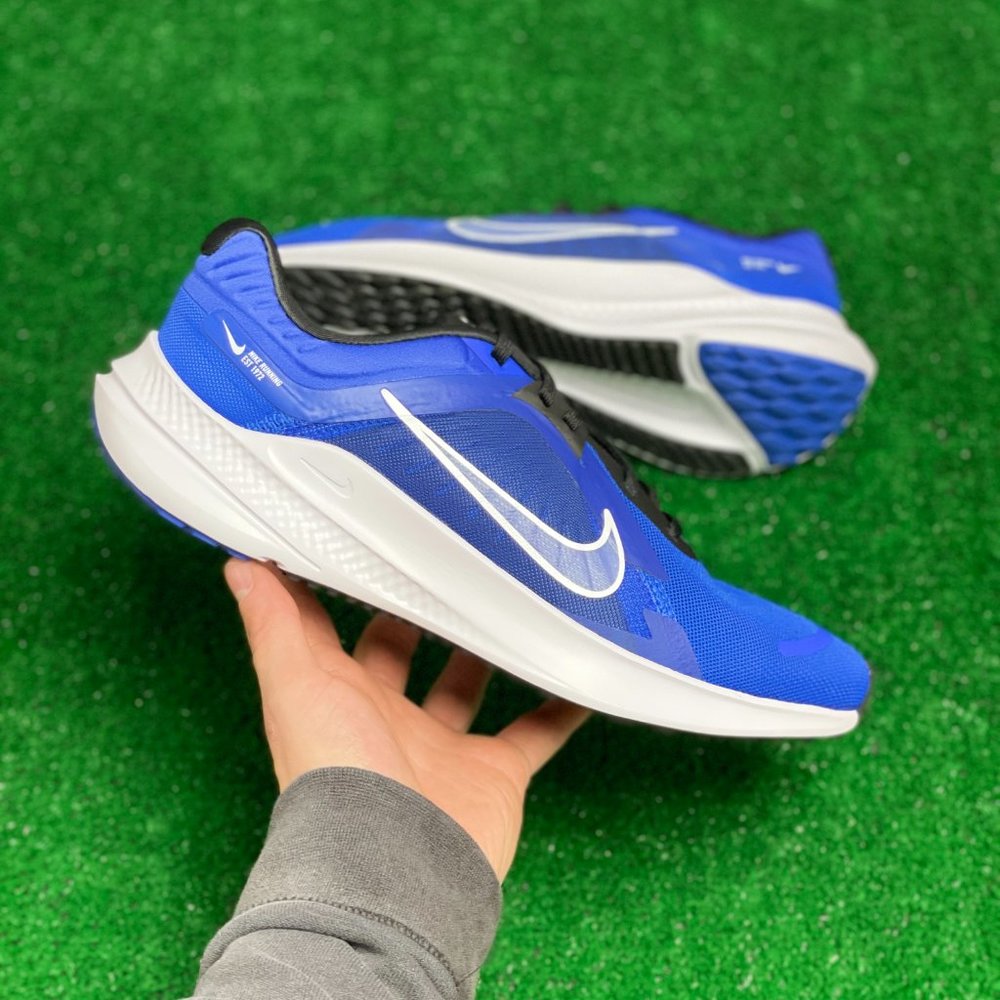 Nike Quest 5 Low Top Mens Road Running Shoes Blue White DD0204-401 NEW Sz 10